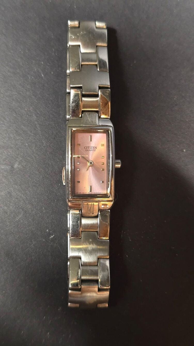 Citizen Quartz 5431-S003016 Watch Womens Pink Dial Stainless Bracelet Japan Movt